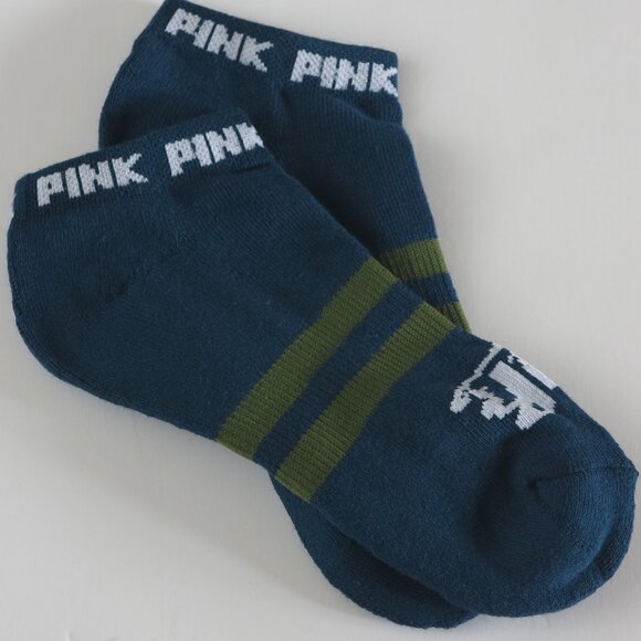 Victoria's Secret Terry Cushion Ankle Socks Blue Teal OS NWOT Rare - Picture 2 of 3